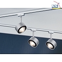 Paulmann Spot URAIL ALDAN LED med linseoptik, chrom mat, sort d�mpbar