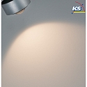 Paulmann Spot URAIL ALDAN LED med linseoptik, chrom mat, sort d�mpbar