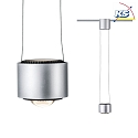 Paulmann Pendel URAIL ALDAN LED med linseoptik, chrom mat, sort d�mpbar