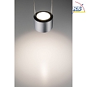 Paulmann Pendel URAIL ALDAN LED med linseoptik, chrom mat, sort d�mpbar