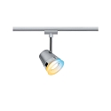 Spot URAIL CONE tunable white, ZigBee styrbar GU10, chrom, chrom mat d�mpbar