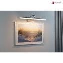 Paulmann Billede lampe RENAN stor, firkantet, vipbar IP20, aluminium brstet 