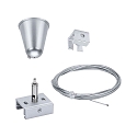 3-phase pendant suspension ProRail3, silver