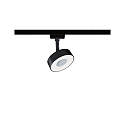 1-faset spot URAIL CIRCLE LED IP20, sort mat d�mpbar
