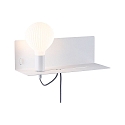 Paulmann V�glampe DEVARA E27 IP20, hvid d�mpbar