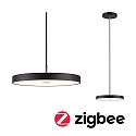Paulmann Pendel HILDOR ZigBee styrbar IP20, sort d�mpbar