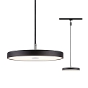 Paulmann 1-faset pendul HILDOR URail IP20, sort mat d�mpbar