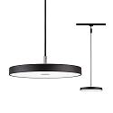 Paulmann 1-faset pendul HILDOR URail IP20, sort mat d�mpbar