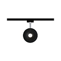 Paulmann Spot URAIL SPHERE, sort mat d�mpbar
