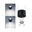 Paulmann 1-faset pendul URAIL ALDAN 1-flamme, d�mpbar