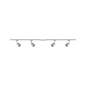 Paulmann Spot URAIL COVER med mulighed for indf�dning, s�t med 4 GU10, chrom, chrom mat d�mpbar