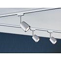 Paulmann Spot URAIL COVER med mulighed for indf�dning, s�t med 4 GU10, chrom, chrom mat d�mpbar