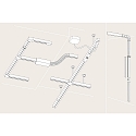 Paulmann 1-faset skinne URAIL, 100cm sort mat