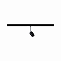 Paulmann Spot URAIL PURE II drejelig, vipbar GU10, sort mat d�mpbar