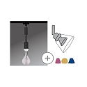 URail DecoSystems Pendant luminaire, 230V, E14 max. 20W, without shade, black matt