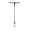 Paulmann Pendel URAIL DECOSYSTEMS uden sk�rm E14, sort mat, hvid d�mpbar
