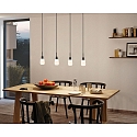 Paulmann Pendel URAIL DECOSYSTEMS uden sk�rm E14, sort mat, hvid d�mpbar