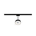 Paulmann Spot URAIL CIRCLE drejelig, vipbar, chrom, sort mat