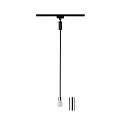 Paulmann Pendel URAIL 2EASY BASIC uden sk�rm E27, chrom, sort mat, hvid d�mpbar