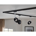 Paulmann Spot URAIL DISCUS LED, chrom, sort mat