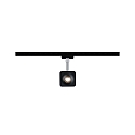 Paulmann Spot URAIL CUBE LED, chrom, sort mat