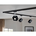 Paulmann Spot URAIL CUBE LED, chrom, sort mat