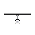 Paulmann URail Spot CIRCLE, 230V, 5W 4000K 160lm 90�, rotatable and tiltable, dimmable, black matt / chrome