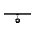 Paulmann Spot URAIL CUBE LED, chrom, sort mat