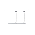 Paulmann Pendel URAIL BARRE 6-flammer GU10, chrom mat d�mpbar