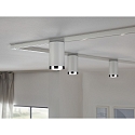 Paulmann Spot URAIL TUBE GU10, chrom mat, hvid d�mpbar