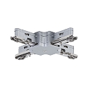 Tilbeh�r til 1-Faset skinnesystem URAIL X-samlestykke, 125mm, maks. 1000W, 230V, chrom matt