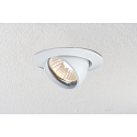 Paulmann Indbygningslampe PREMIUM, 12V, GU5,3, 51mm, hvid/aluminium, vipbar