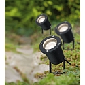 Paulmann Paulmann Special Line LED Plante Lampe med jordspyd IP44/IP65 3,5W 3000K GU10 sort, s�t af 3
