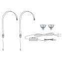 Paulmann Paulmann Galeria Spejllampe LED II chrom inkl. lyskilde 2x4W GU5,3