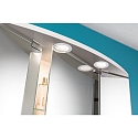 Paulmann Paulmann LED M�bler Indbygningslampe rund 2x2,5W 6VA 230/12V 3000K, s�t af 2 chrom