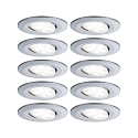 Set of 10 Outdoor LED Recessed spot CALLA IP65, swivelling, 230V, each 6W 4000K 680lm 100�
