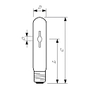 Philips metal halide lamp MASTER CITYWHITE CDO-TT T35 E27 2800K CRI 80-89 dimmable