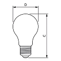 Philips Gl�dep�re standard MAS LEDBulb ND CL GUE A60 E27 7,3W 1535lm 2700K 