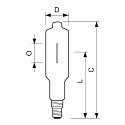 Philips metal halide lamp HPI-T PRO T100 E40 3800K CRI 60-69 