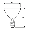 Philips Reflektorp�re MASTER COLOUR CDM-R P30 PAR30 E27 35W 2000lm 3000K 10� CRI 90 