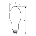Philips LED lyskilde Tforce CORE LED HPL FR ED75 E27 13W 1800lm 2700K 330� 