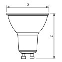 Philips LEDspot PAR16 MASTER VALUE DTW 5.5-80W GU10 927 36� GLASS Dim-To-Warm PAR16 klar GU10 5
