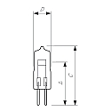 Philips Pin-base lampe 5761 G4 3200K CRI 90-100