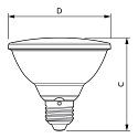 Philips LED reflector lamp MASTER VALUE LEDSPOT PAR30S PAR30S E27 9,5W 740lm 2700K 25 CRI 90 dimmable