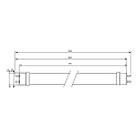 Philips LED r�r T8 MASTER LEDTUBE VALUE HO G13 23W 2900lm 3000K 240� CRI 83 