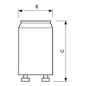 Philips Starter S2 4-22W SER 220-240V WH EUR BOX/20X10, hvid