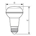 Philips LED reflector lamp CorePro LEDSpot R63 FR ND, E27, 3W 2700K 255lm 400cd 36
