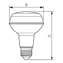 Philips LED lamp CorePro LEDspot R80 E27 4W 410lm 2700K 36 CRI 80 