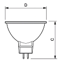 Philips LED reflektorp�re COREPRO LEDSPOT MR16 GU 5,3 8W 660lm 4000K 36� CRI 80 