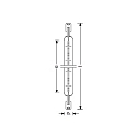 RADIUM Ralotherm Infrared lamp 0170 R7s, ITT 500W 235V-0170 K R7S, double based, adjustable